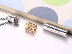 Steel Cremation Necklace