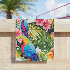 Tropical Birds Beach Towel