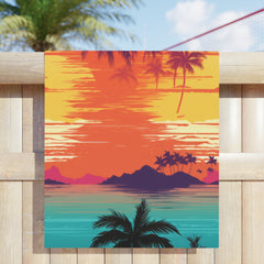 Sunny Day on Beach Towel