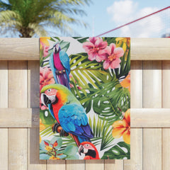 Tropical Birds Beach Towel