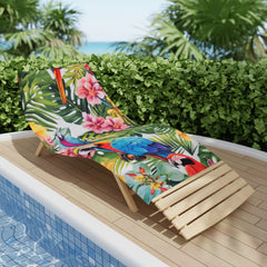 Tropical Birds Beach Towel