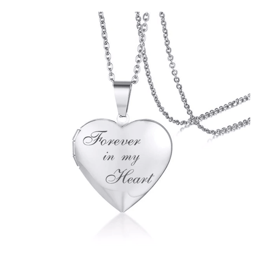 Photo Frame Necklace - Forever in My Heart