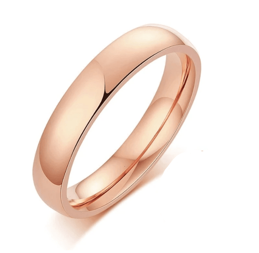 Rose Gold Wedding Band Ring for Women