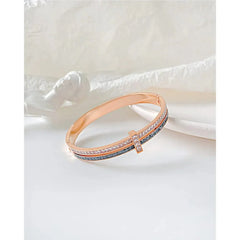 Steel Two-tone Double Bangle for Women