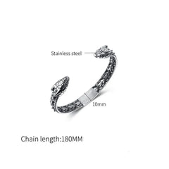 Steel Snake Bangle
