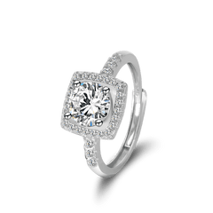Moissanite Solitaire Wedding  Ring