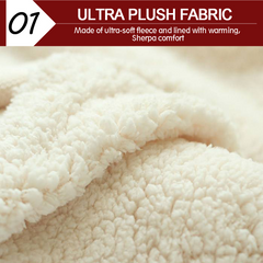 Sherpa Oversize Hoodie | Plush Fleece (Burgundy)
