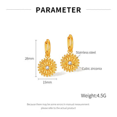 Evil Eye gold  Earrings