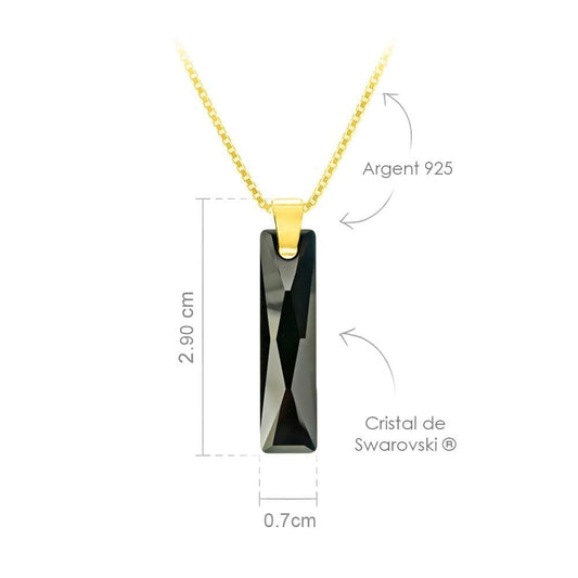 Jet 24K Gold Necklace