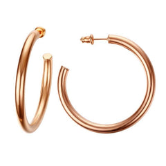 Stainless Steel 4Mm Hoop Earrings