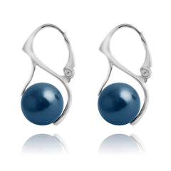 Silver and Pearl Tahitian Earrings