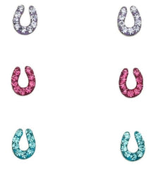 Silver Horseshoe earrings  Set For Kids