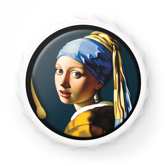 Girl with a Pearl Earring Magnetic  Bottle Opener