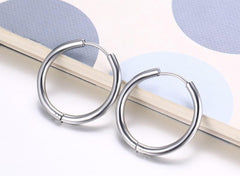 Stainless Steel Hoop Earrings For Women Jewellery