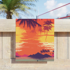 Sunny Day on Beach Towel