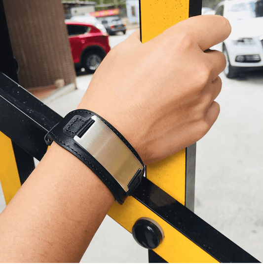 Personalised Engraved leather Bracelet  for Men
