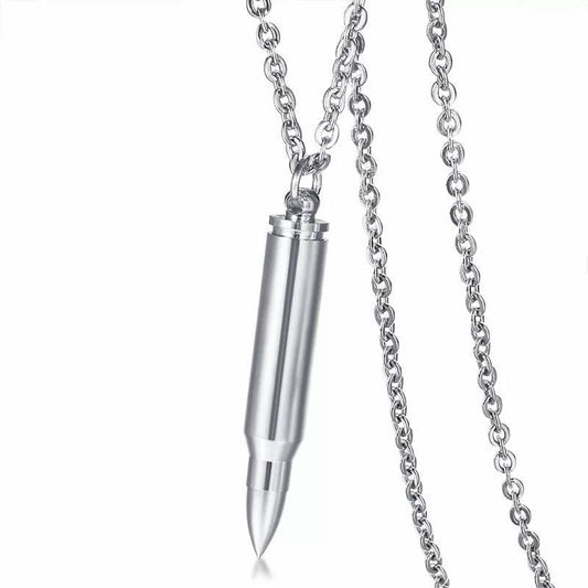 Stainless Steel Bullet Necklace