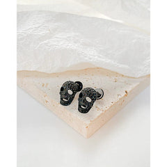 Steel Skull Stud Earrings