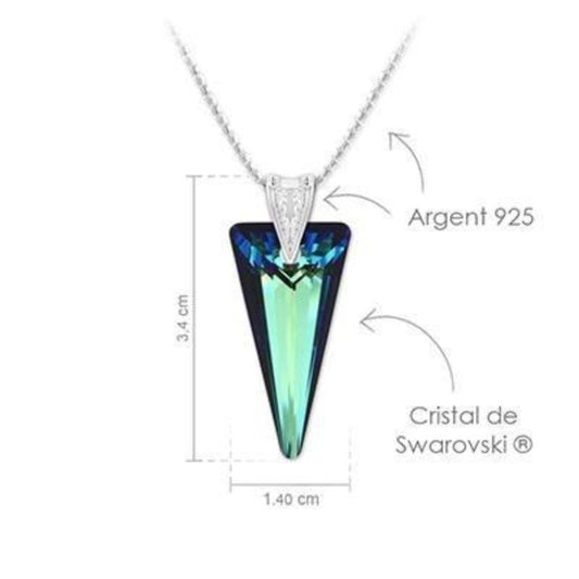 Silver Vermeil Blue Necklace