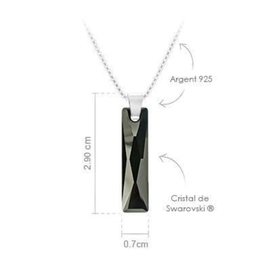 Jet Silver Necklace