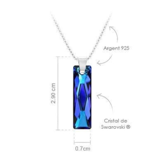 Blue  Silver Necklace 