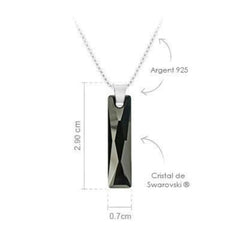 Jet Silver Necklace