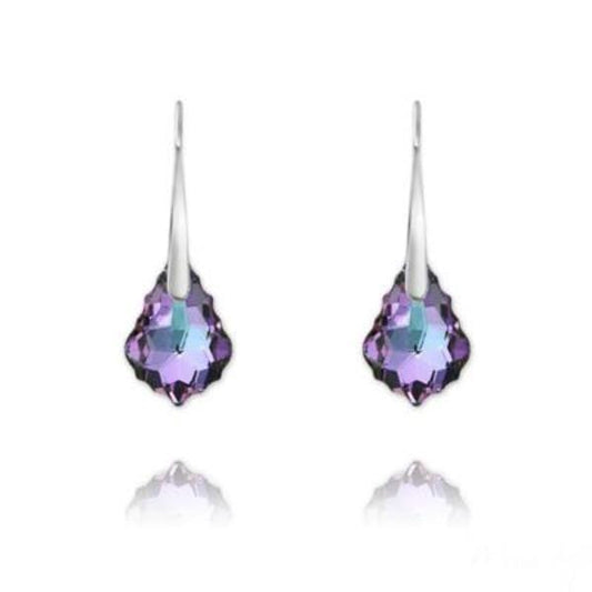 Swarovski Crystal Drop Earrings Vitrail Light