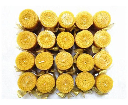 4 X Creative Bee Wax Candle Set