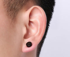 Stainless Steel Magnetic Clip on  Mens Earrings