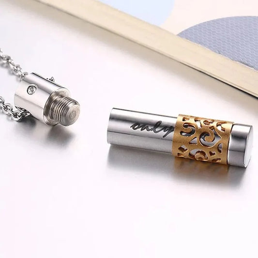 Steel Cremation Necklace