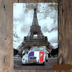 Paris  Tin Poster