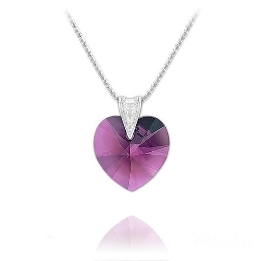 Silver Heart Fine Necklace for Women