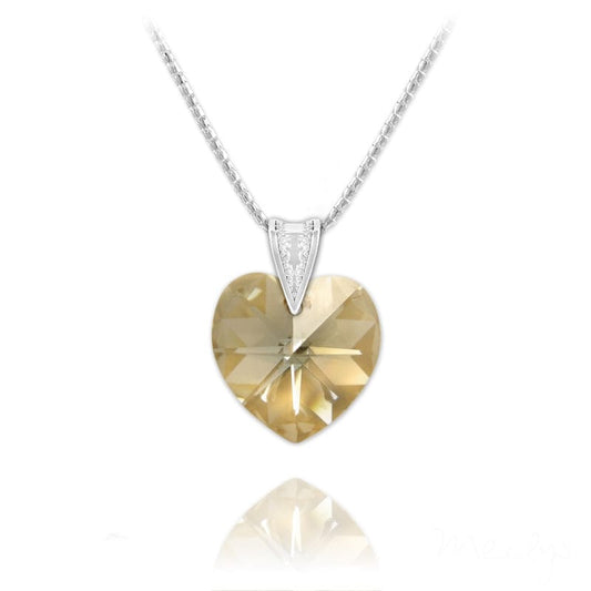 Silver Heart Fine Necklace for Women