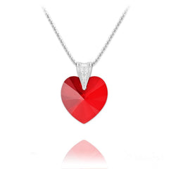 Silver Heart Fine Necklace for Women