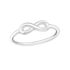 Silver Infinity Midi Ring