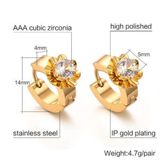 Stainless Steel Gold Hoop Earrings For Women Jewellery