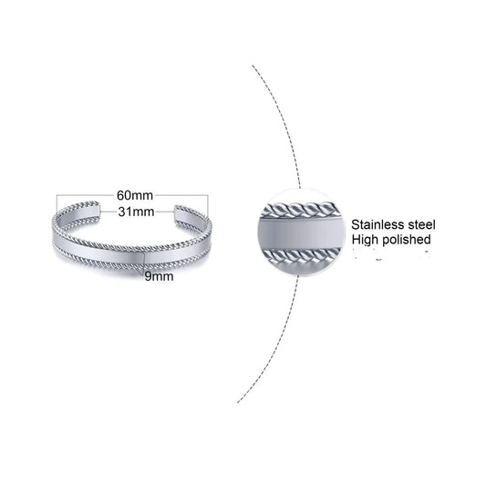 Mens Steel Bangle