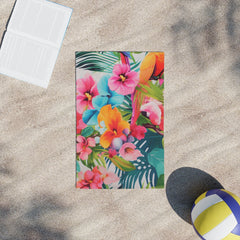 Tree Birds Beach Towel