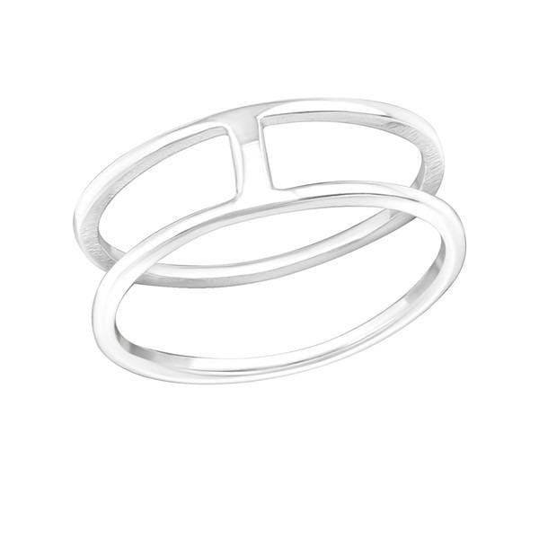 Silver Line Midi Ring