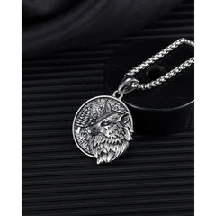 Steel Wolf Necklace