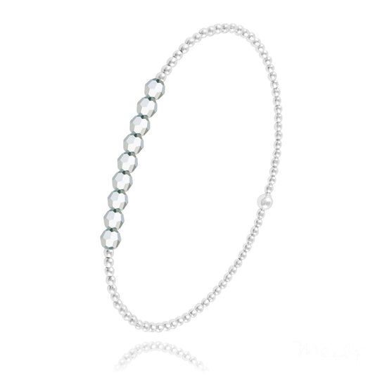 Silver Cal Fc Beads Bracelet