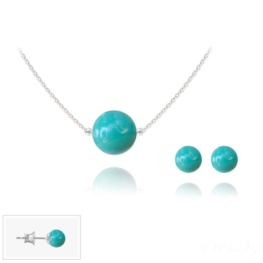 Silver and jade Pearl Fine Jewellery Set