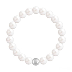 Silver Ivory Pearl Fine Bracelet