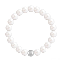 Silver Ivory Pearl Fine Bracelet