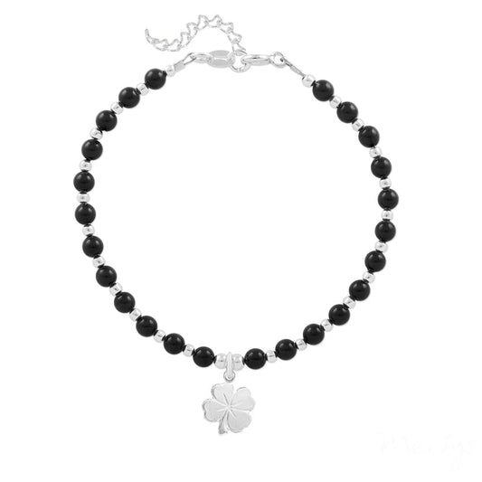 Silver Clover Fine Bracelet