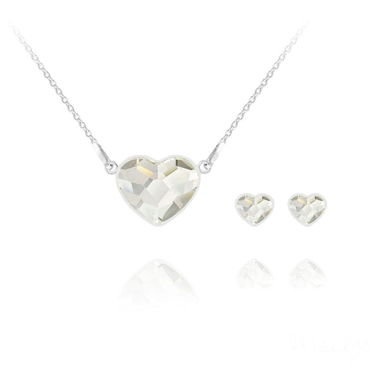 Silver Heart Fine Jewellery Set