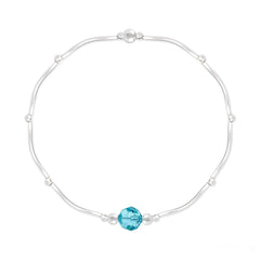 Sterling Silver Aquamarine Bracelet