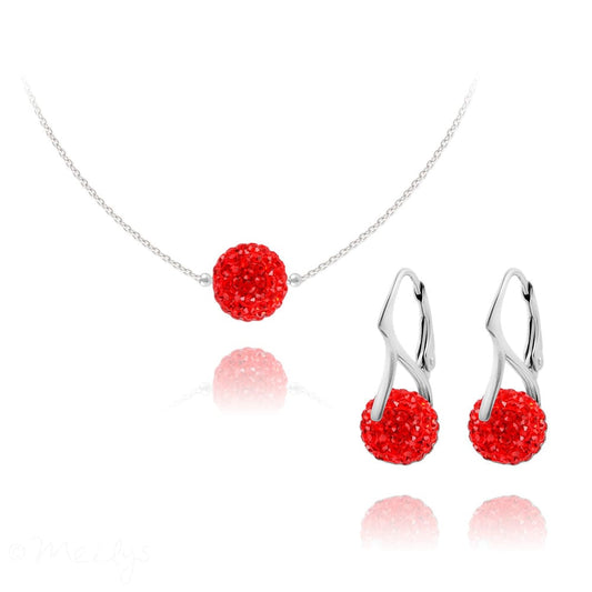 Siam Disco Ball Fine Silver Jewellery Set