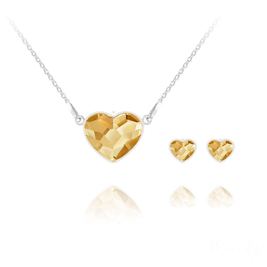 Silver Heart Fine Jewellery Set