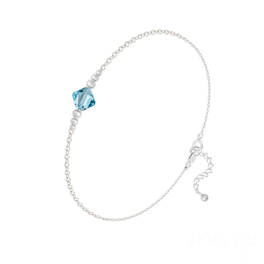 Silver Aquamarine Bracelet